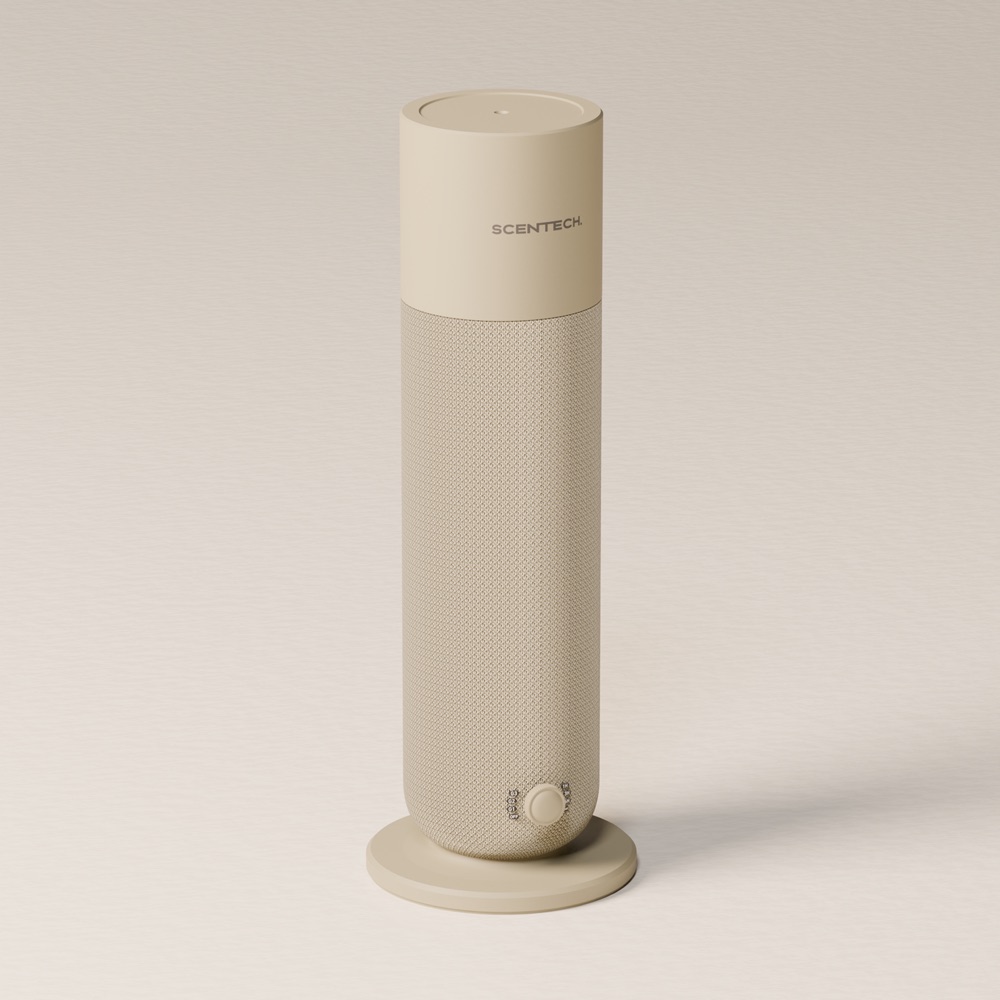 Scentech Smart Aroma Diffuser 2 in aluminium met taupe stof
